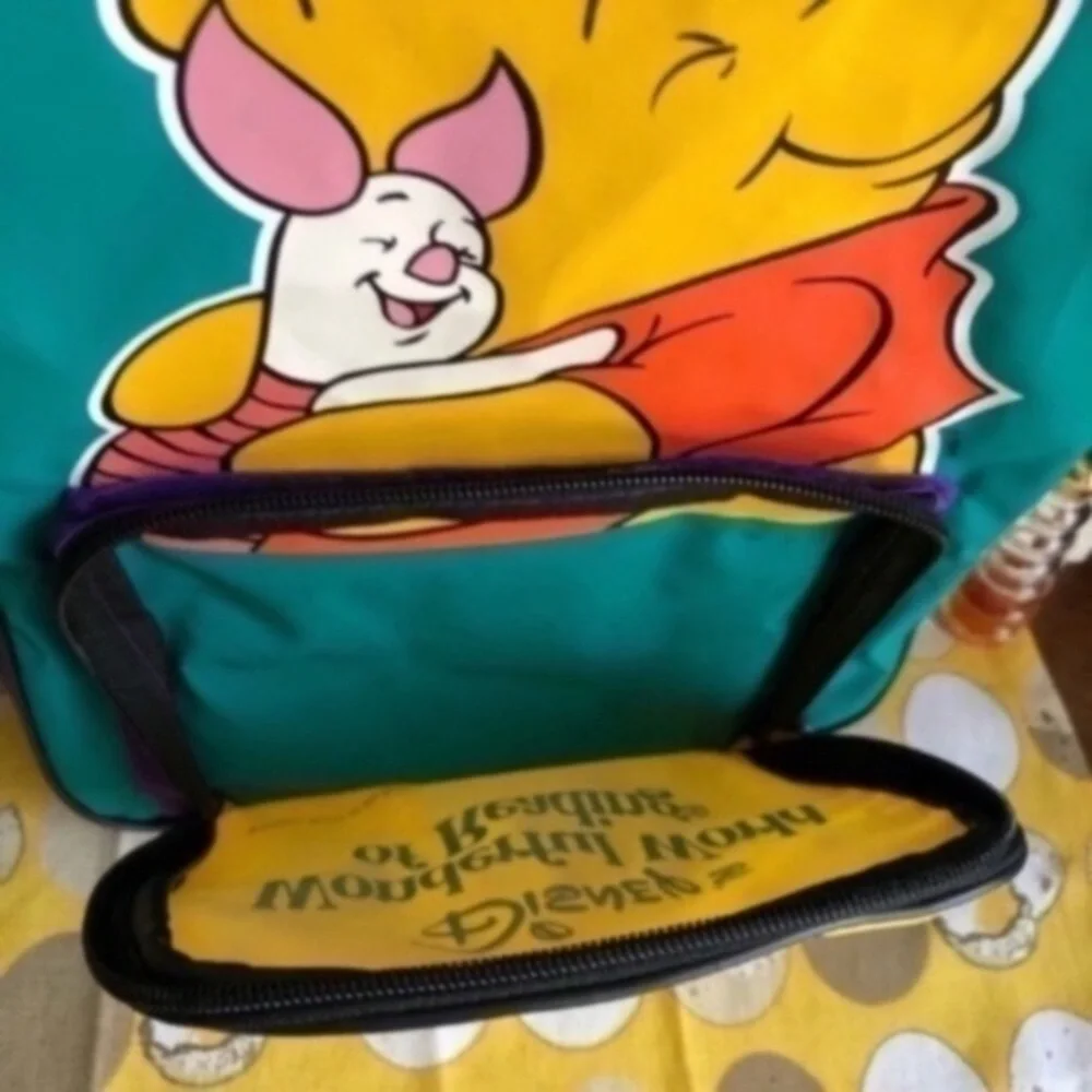 Kids Vintage Winnie the Pooh color block backpack - Picture 6 of 10